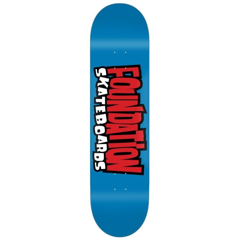 Foundation From The 90’s Blue 8.25″ Skateboard Deck