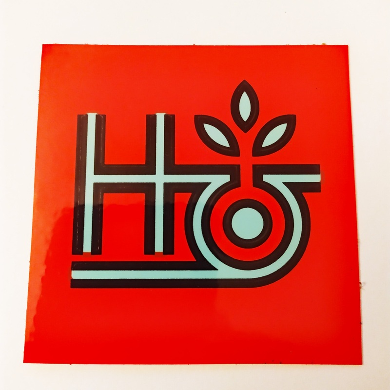 Habitat Skateboards Sticker – Tritone Pod Red – 7.5cm x 7.5cm