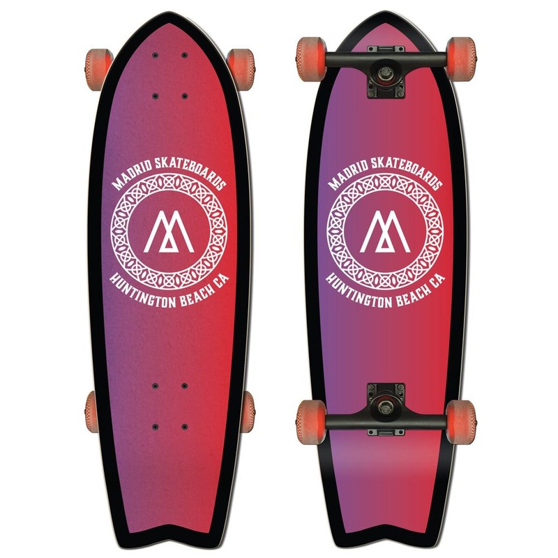Madrid Fish 29″ Gradient Cruiser Longboard Complete