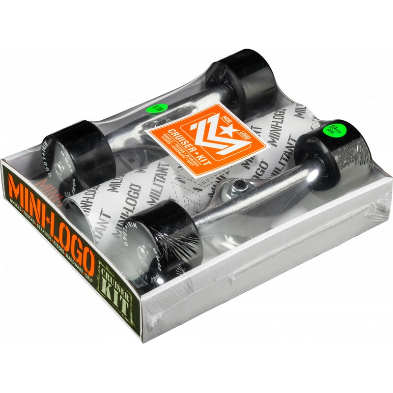 MINI LOGO CRUISER KIT 59MM X 80A 8.38″ (BLACK WHEELS)