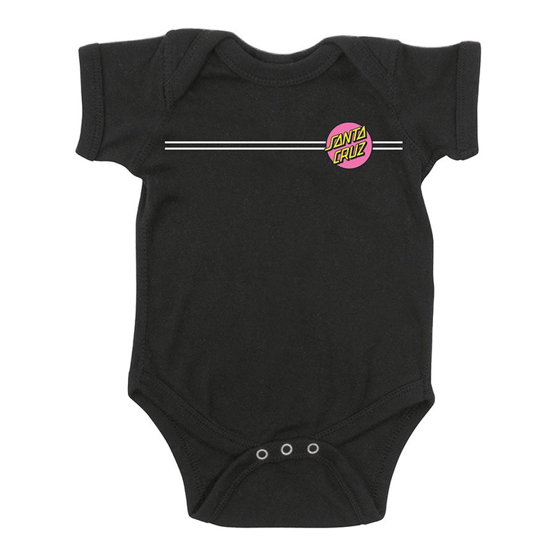 Other Dot Santa Cruz Baby One Piece Bodysuit Black 18 Mos