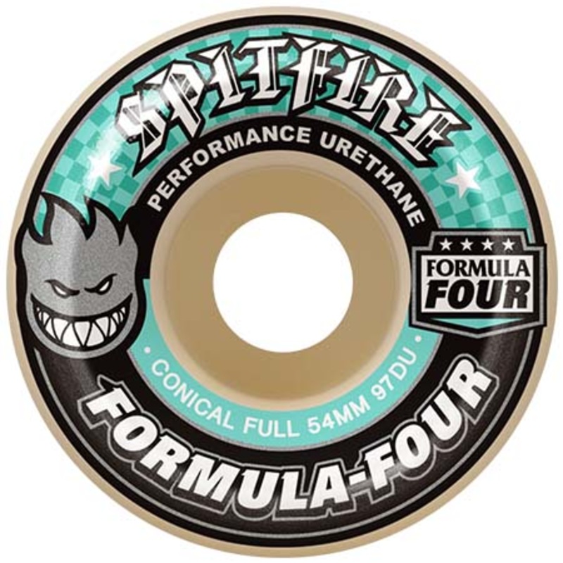 Spitfire Formula Four Conical Full 97D Wheels Natural 54mm