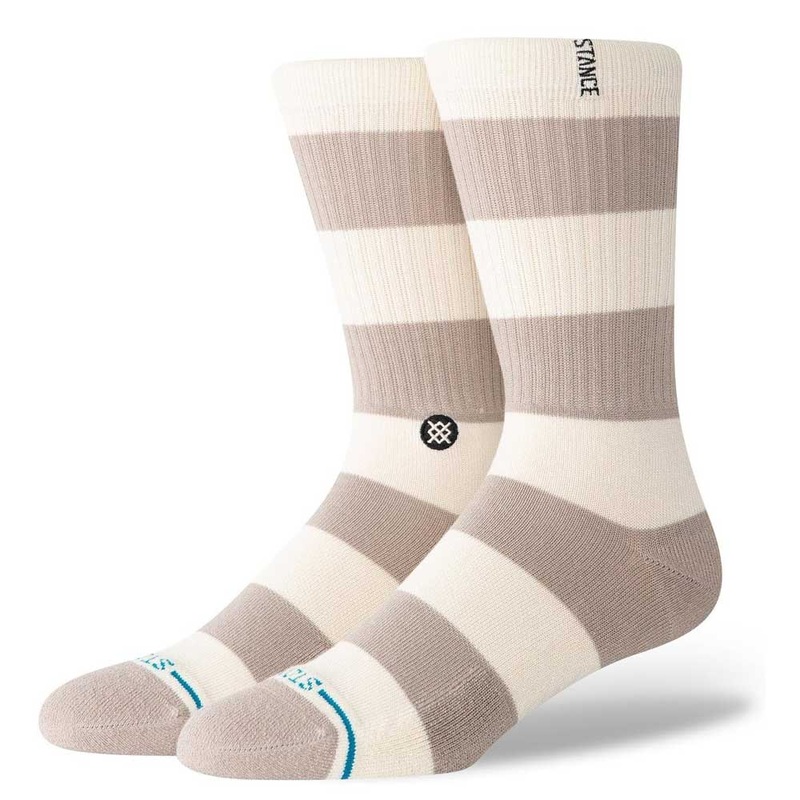 Stance Stacked Up Crew Socks Medium String Grey