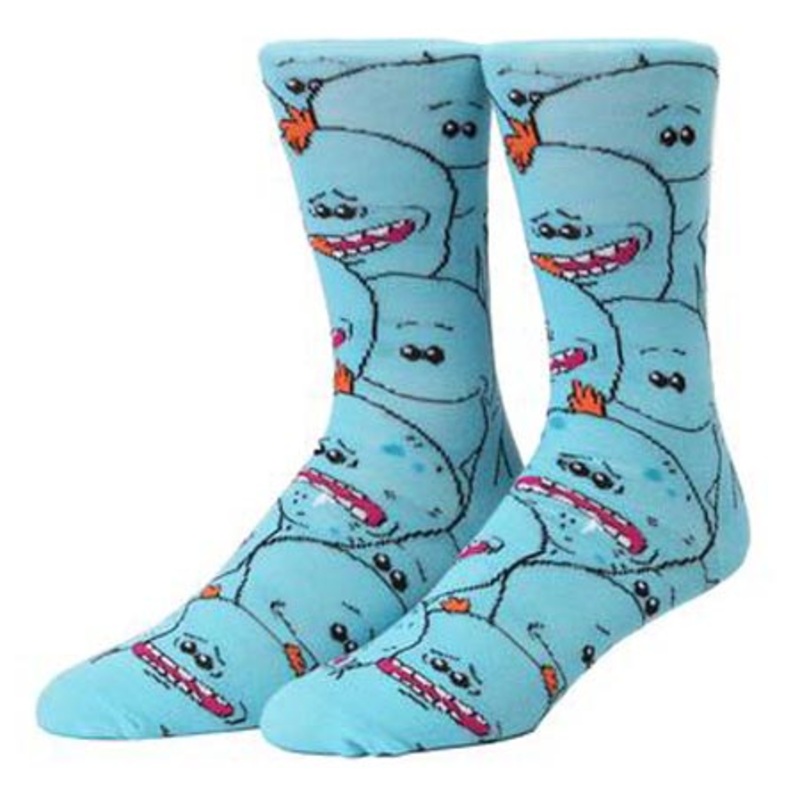 Stance Stance x Rick and Morty Mr. Meeseeks Crew Socks Blue Large