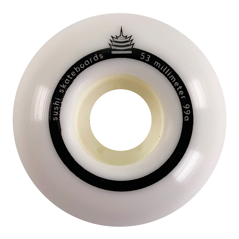 Sushi Wheels – 53mm – Pagoda Team V2 Wheels – White 53mm