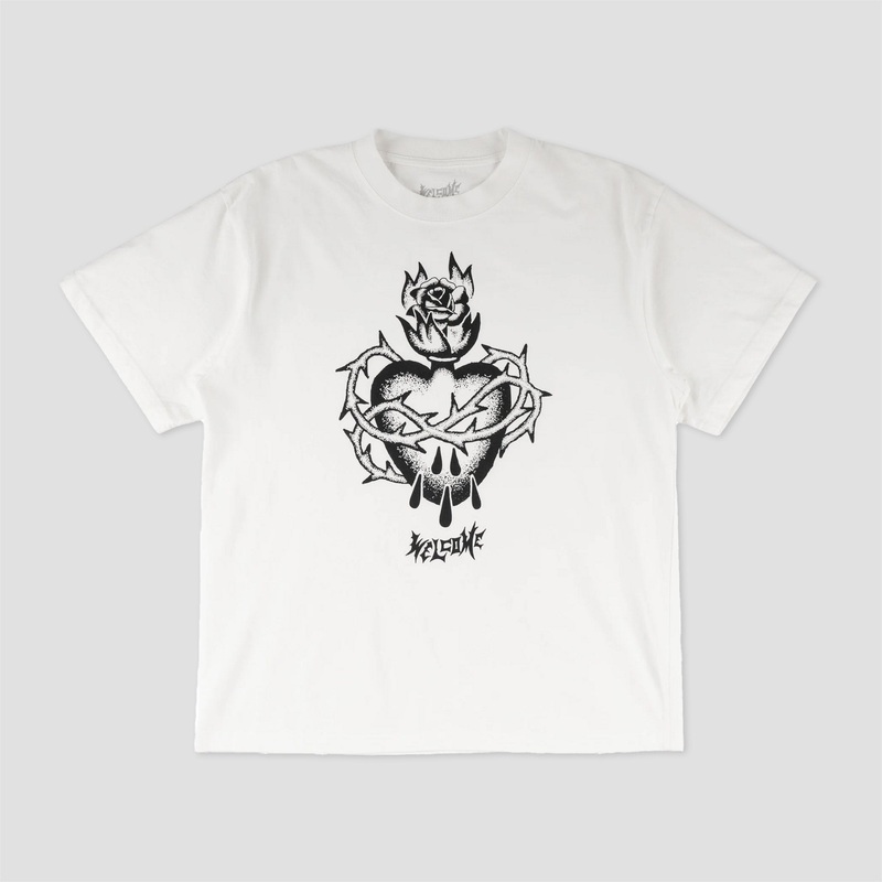 Welcome Hallowed T-Shirt White Medium