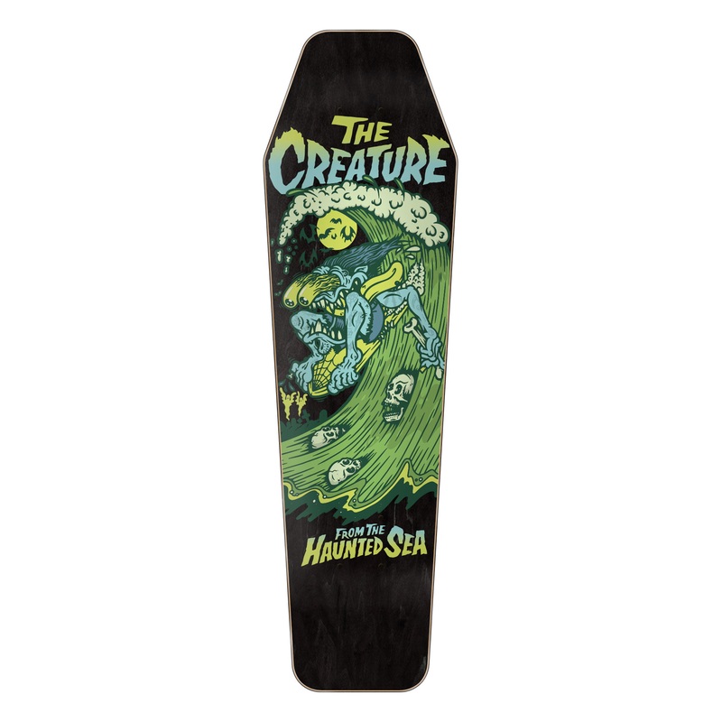 8.48in Haunted Sea Creature Shaped Skateboard Deck No Color 8.47in x 28.8in