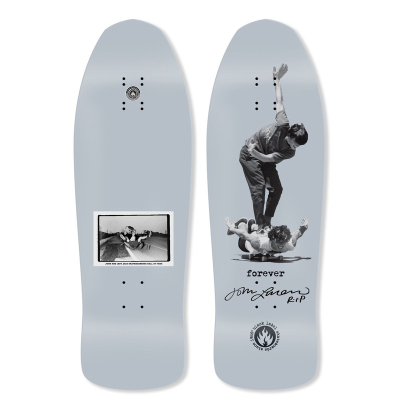 BLACK LABEL JOHN & JEFF “FOREVER” SHOF LTD SIGNED GREY DIP 10″ SKATEBOARD DECK