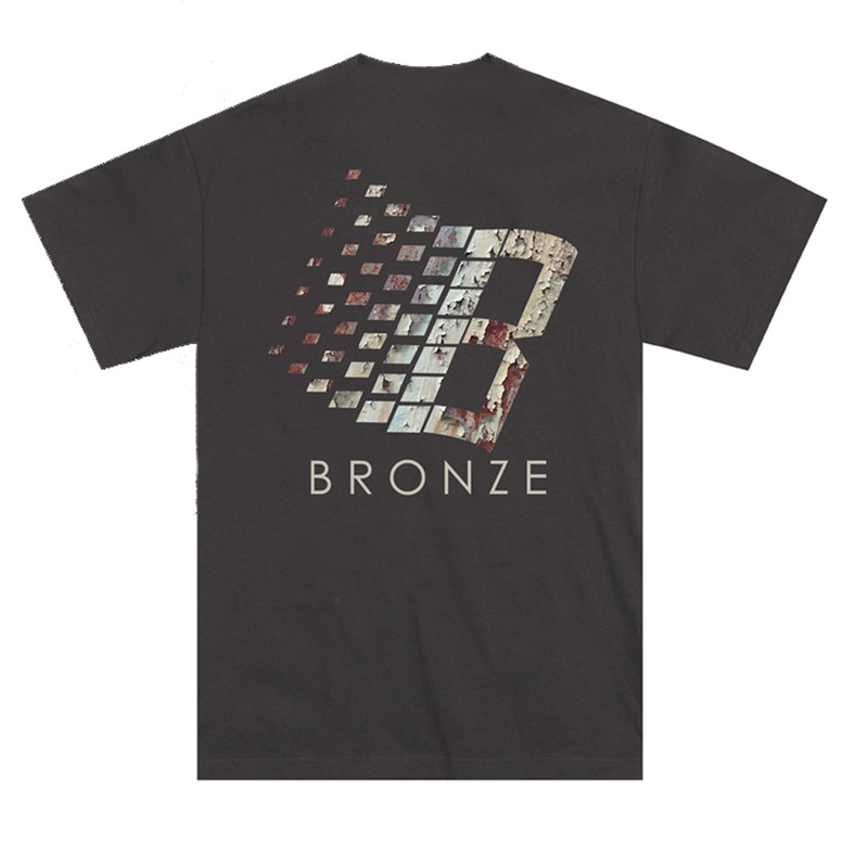 Bronze Logo Rust T Shirt Black Small