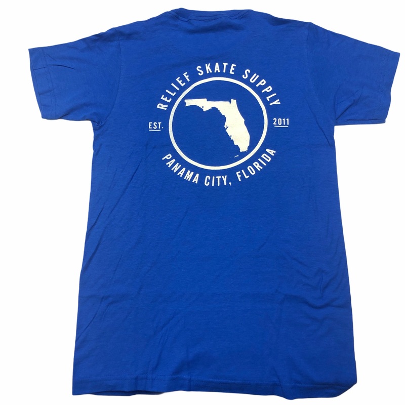 RELIEF FLORIDA T SHIRT ROYAL S