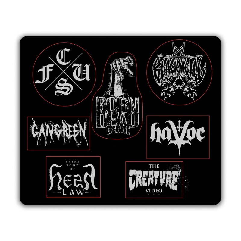 Resurrection XX Creature Foil Sticker Sheet Black/Grey 9 in