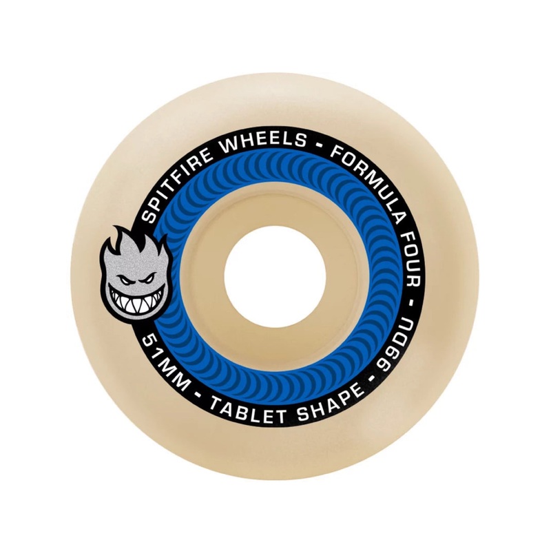 Spitfire Formula Four Tablets 54mm 99a Skateboard Wheels 54mm Duro 99a Tablet
