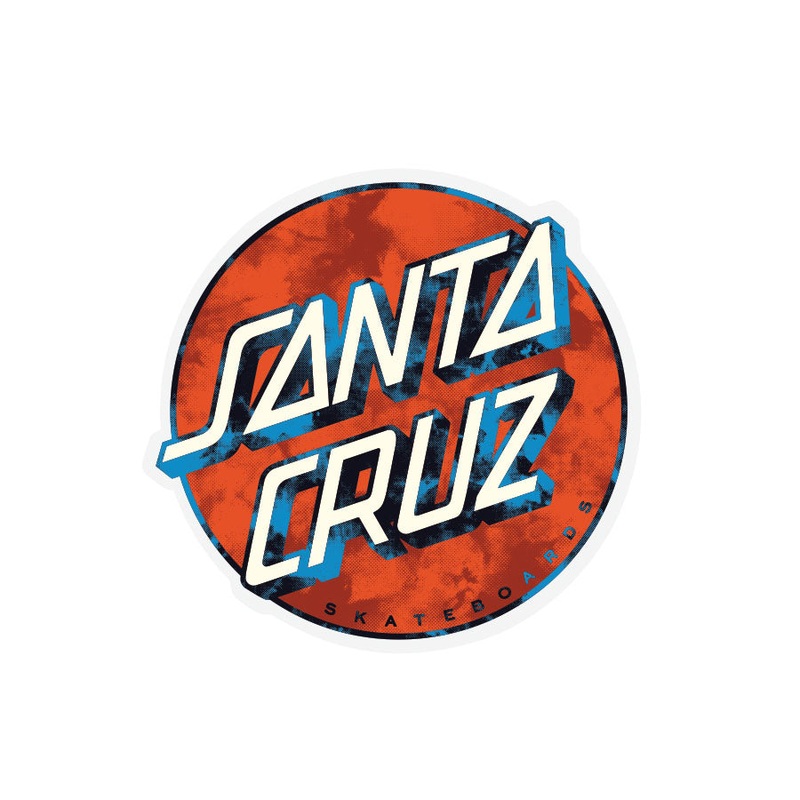 Wash Dot 3in Santa Cruz Stickers (25 Pack) Multi 3 in