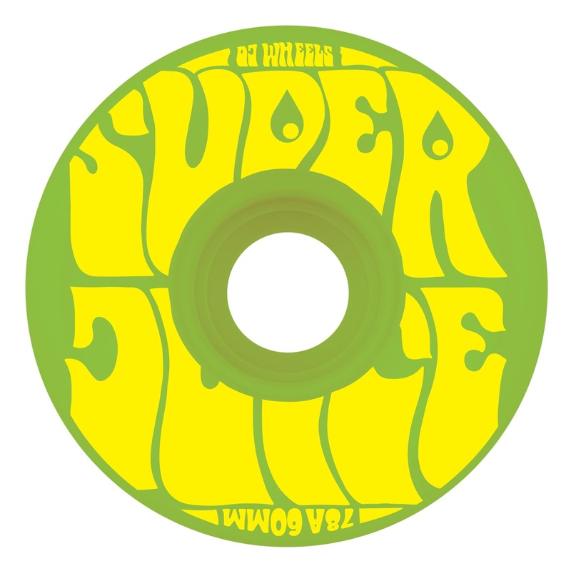 60mm Super Juice Green 78a OJ Skateboard Wheels Green 60mm