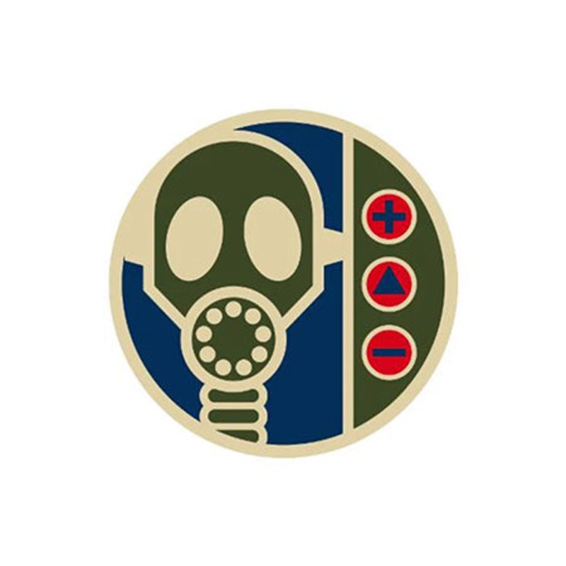 Alien Workshop Gas Mask Decal Sticker Multi 2″