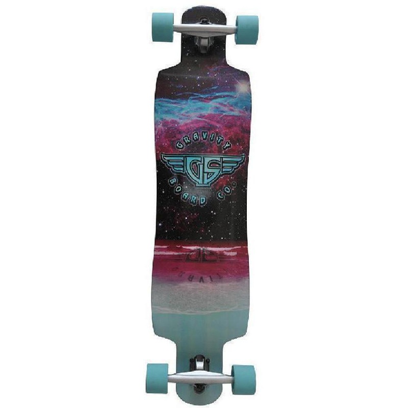 Gravity Topmount 41″ Beach Space Longboard Complete