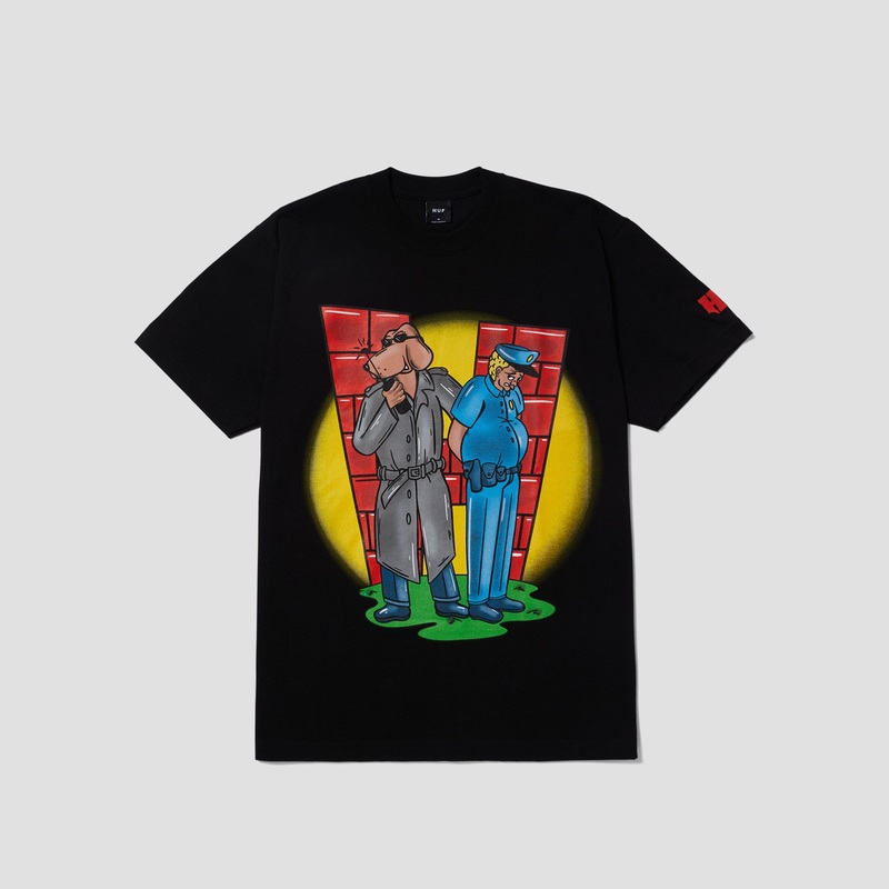 HUF Unlawful T-Shirt Black Small