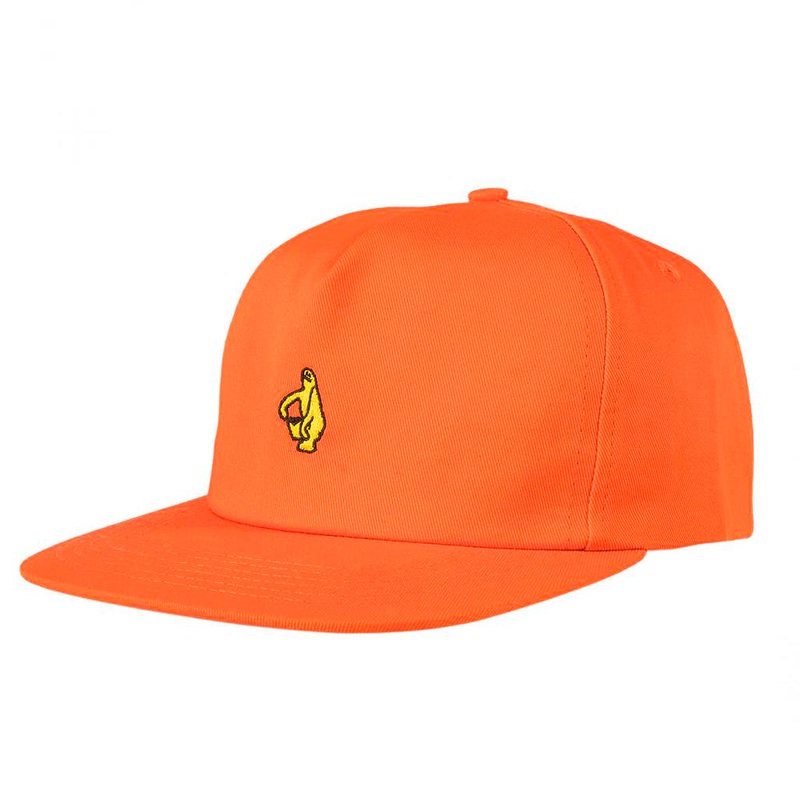 Krooked Shmoo Snapback Hat – Orange / Yellow