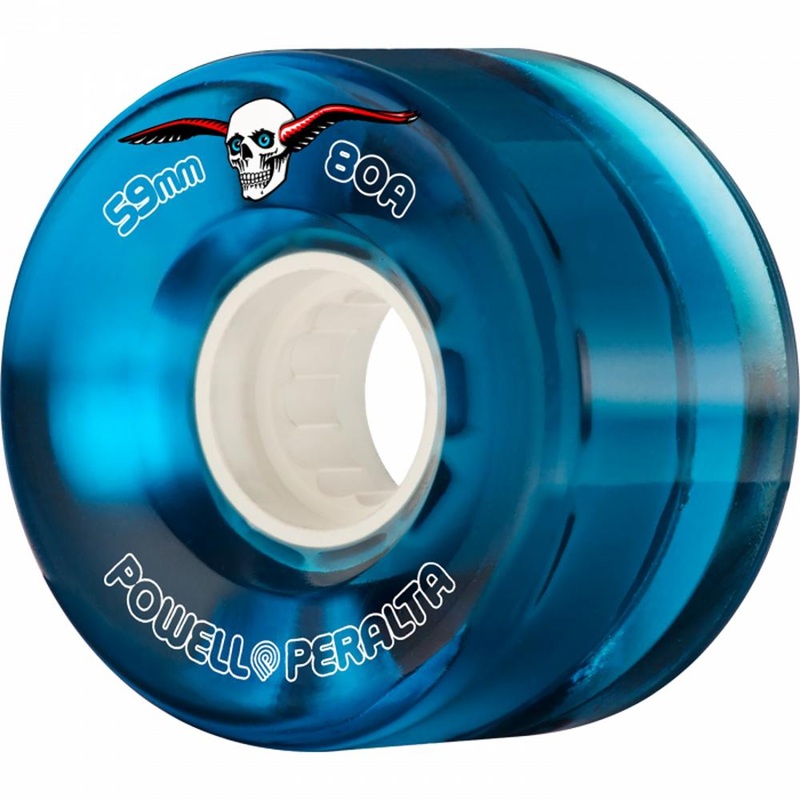 Powell Peralta Clear Cruiser 59mm Blue Skateboard Wheels