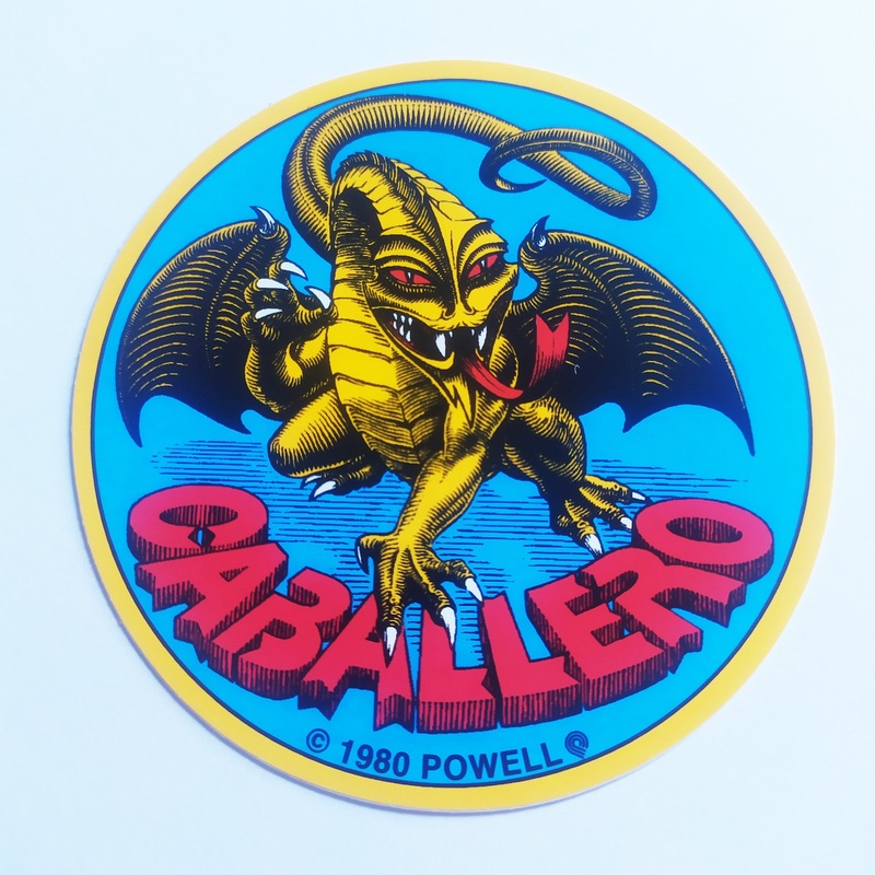 Powell Peralta, Steve Caballero “OG Dragon” Skateboard Sticker. 9cm x 9cm approx