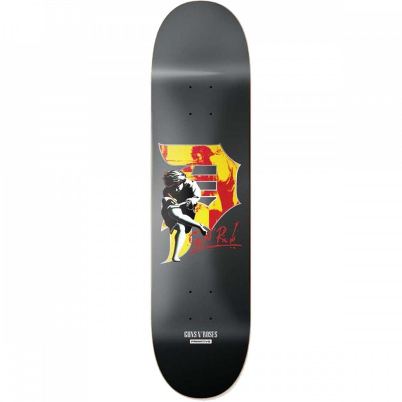 Primitive Gn’R Illusion Team 8.5″ Black Skateboard Deck