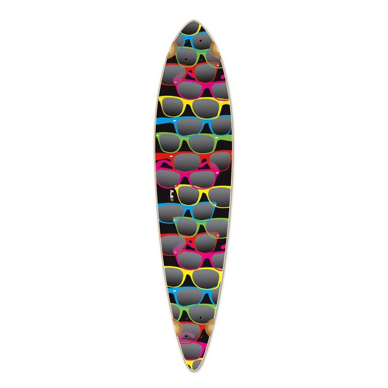Punked Pintail Shades Black Longboard Deck Deck