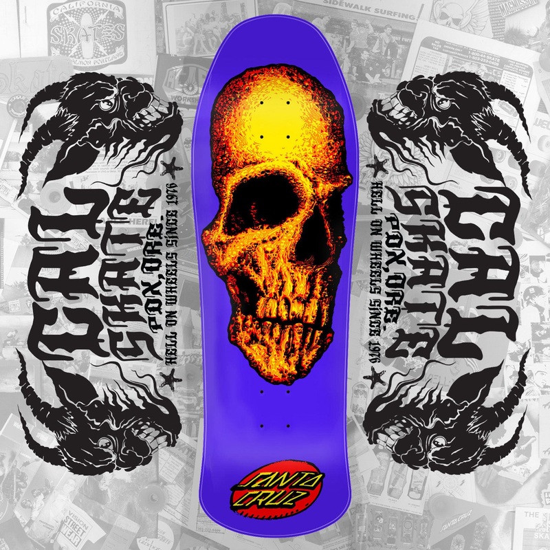 Santa Cruz “Street Creep” Cobalt Blue Dip 10″ Reissue Deck