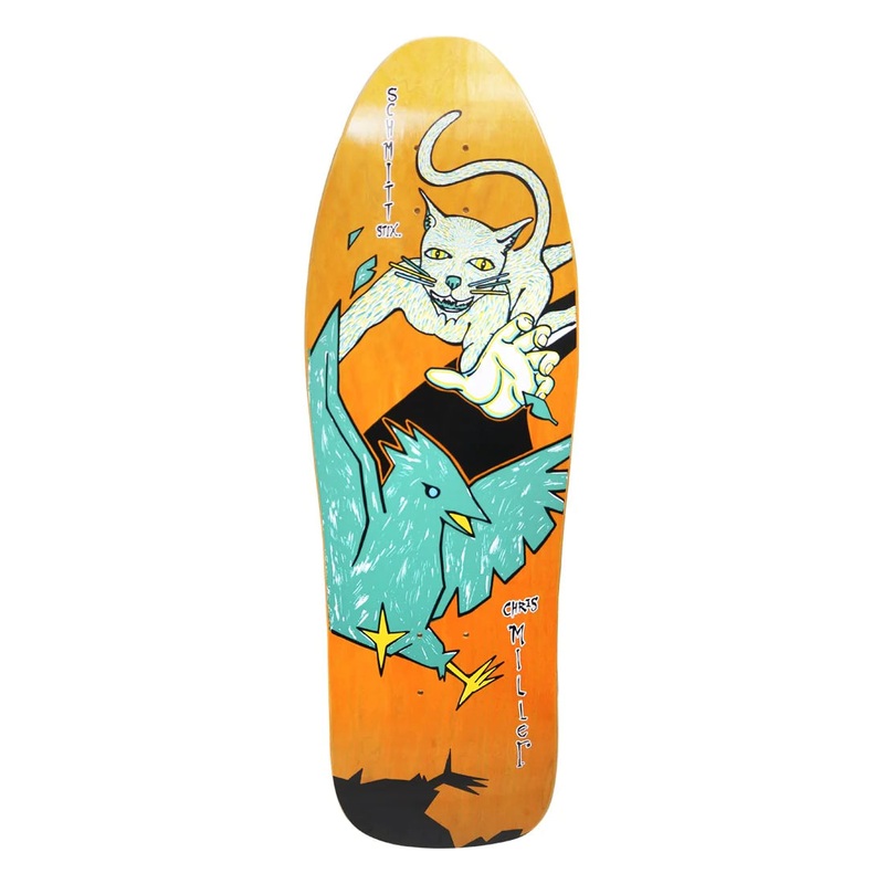 Schmitt Stix Chris Miller Cat Bird Deck- 9.5″x30″ Assorted Stains 9.5