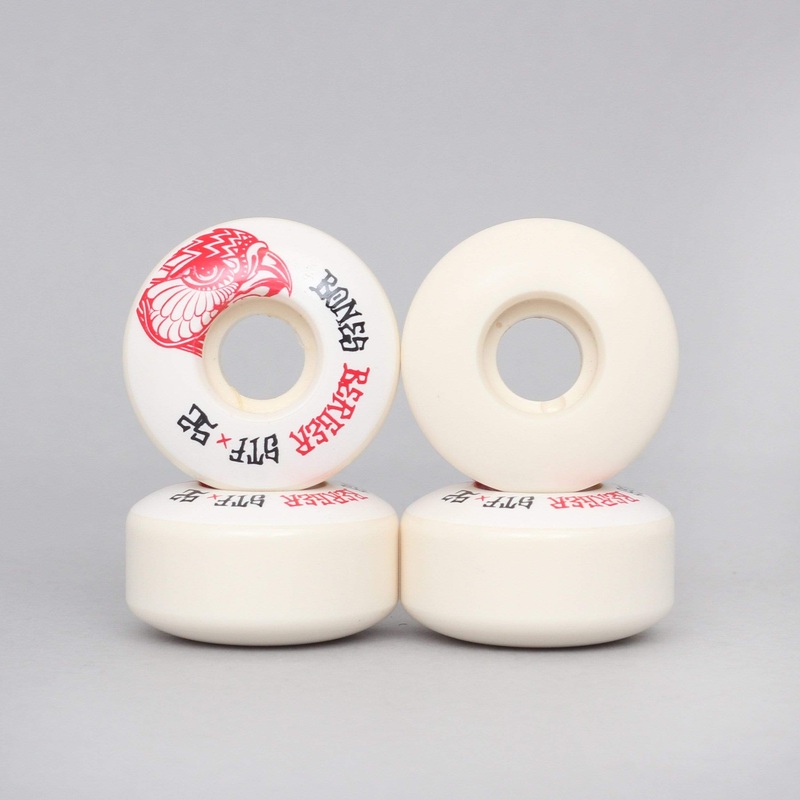 Bones 52mm 103A Berger Falcon STF V3 Slims Skateboard Wheels White