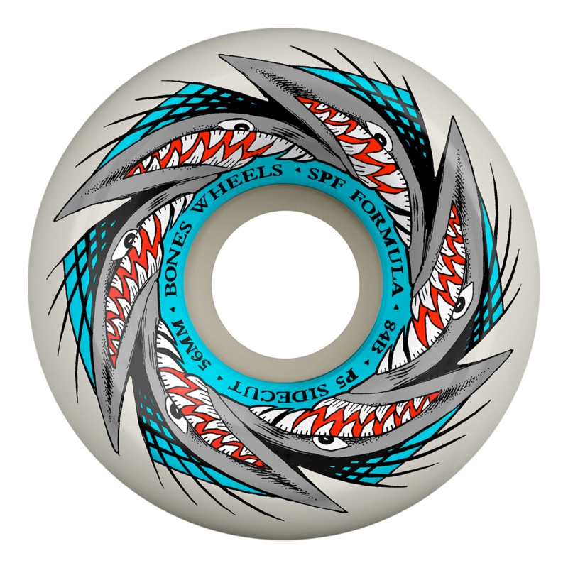 Bones Wheels Pool Sharknado SPF P5 Sidecut 84B Wheels White 54mm