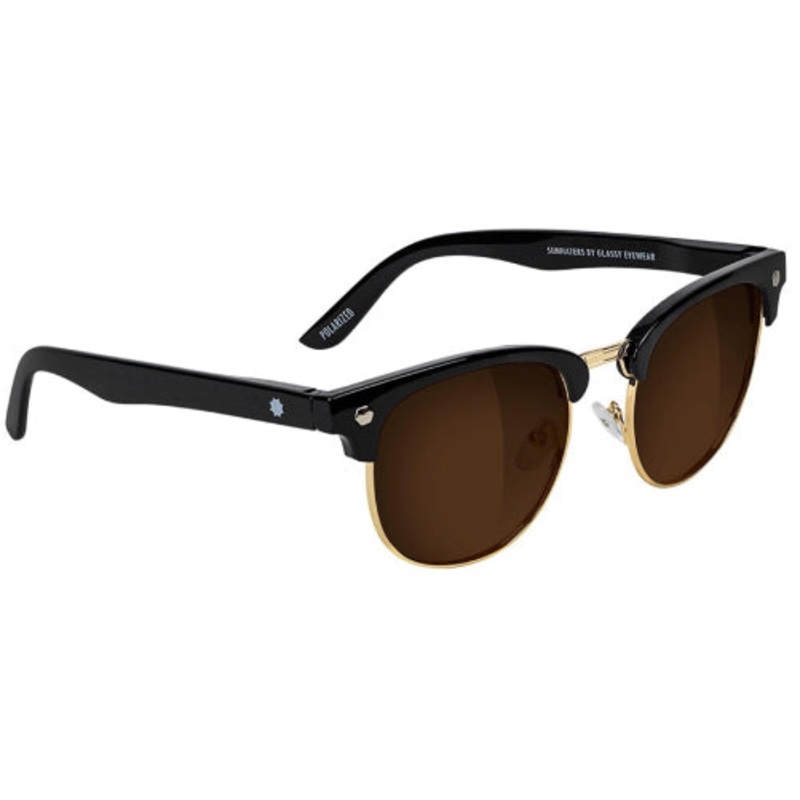 Glassy Morrison Polarized Sunglasses Black/Brown