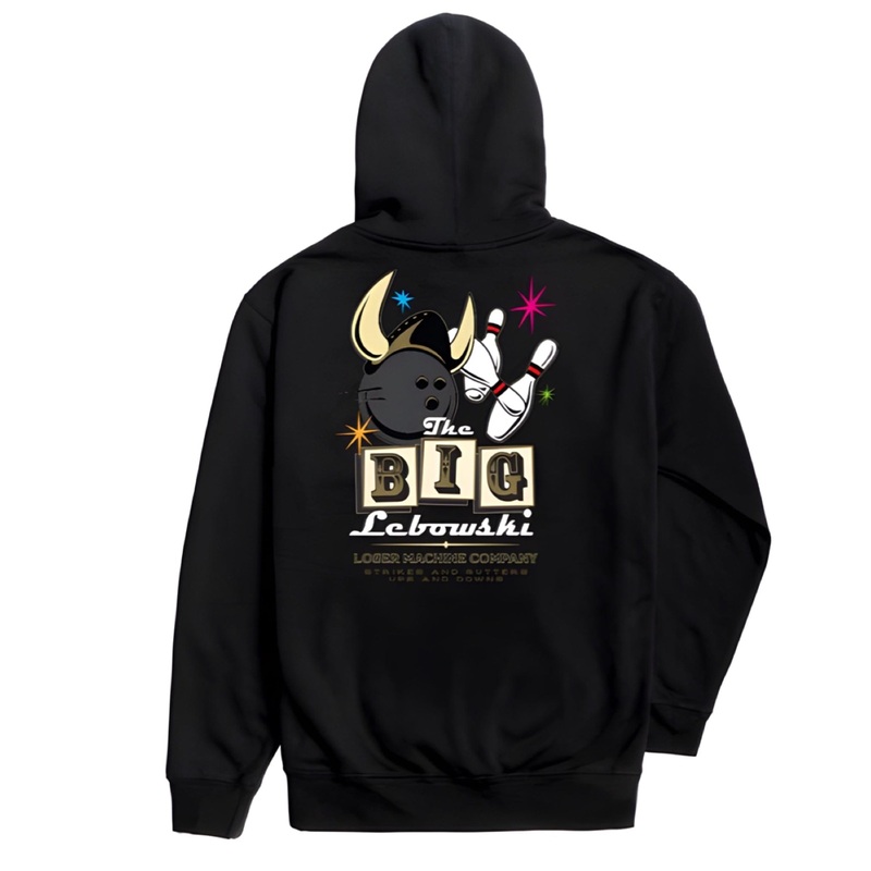 LOSER MACHINE STRIKES – GUTTERS BLACK FLEECE M
