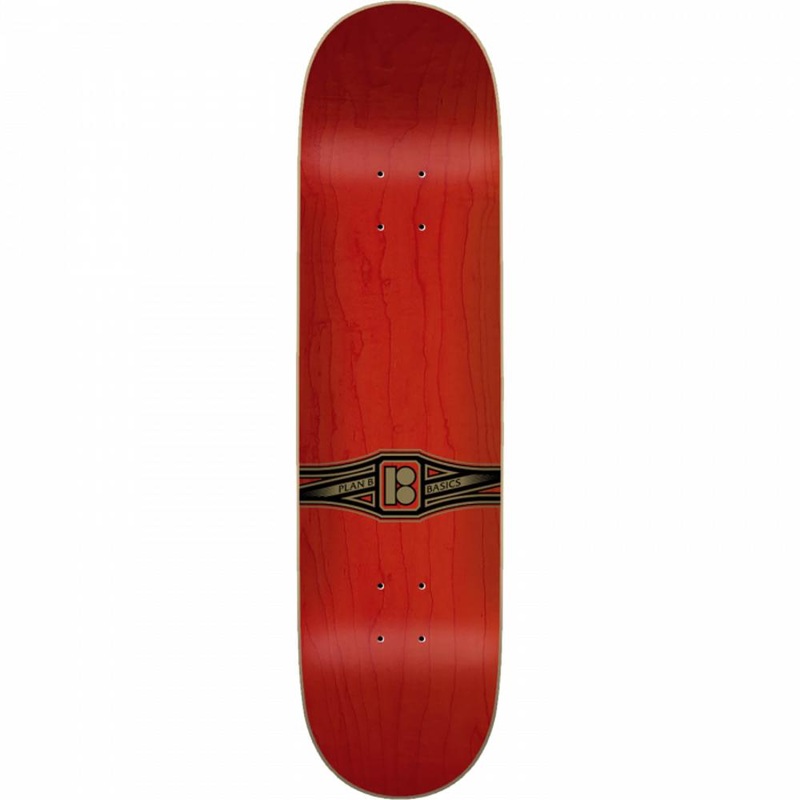 Plan B Basics Red 8.25″ Skateboard Deck Deck