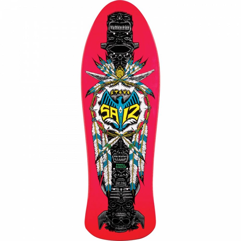 Powell Peralta Saiz Totem 10″ Pink Skateboard Deck