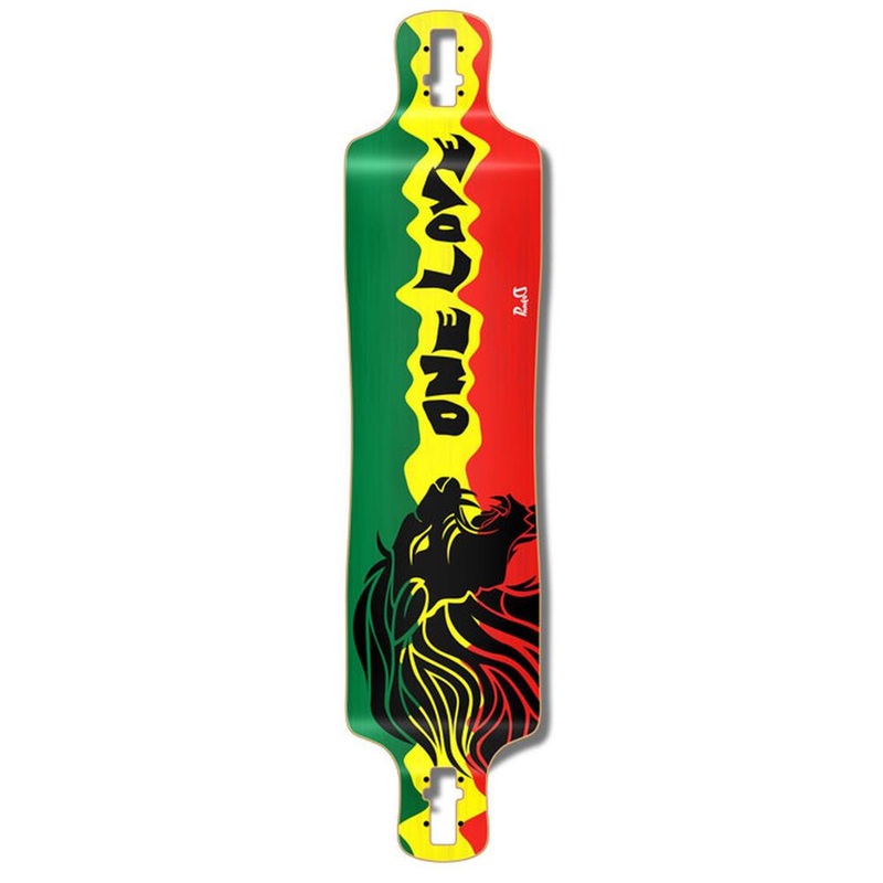 Punked Lowrider Rasta 2 Longboard Deck Deck