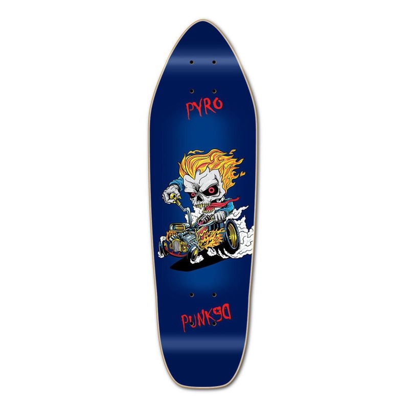 Punked Mini Cruiser Hot Rod Pyro Deck Deck