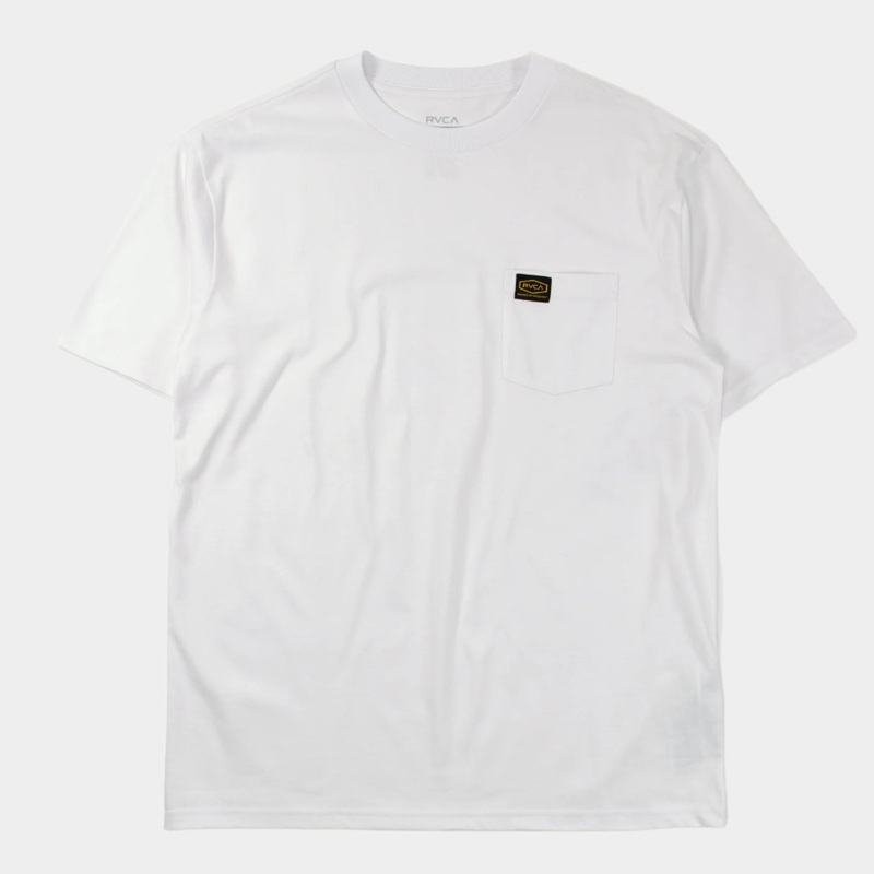 RVCA Americana Pocket SS T-Shirt – White S