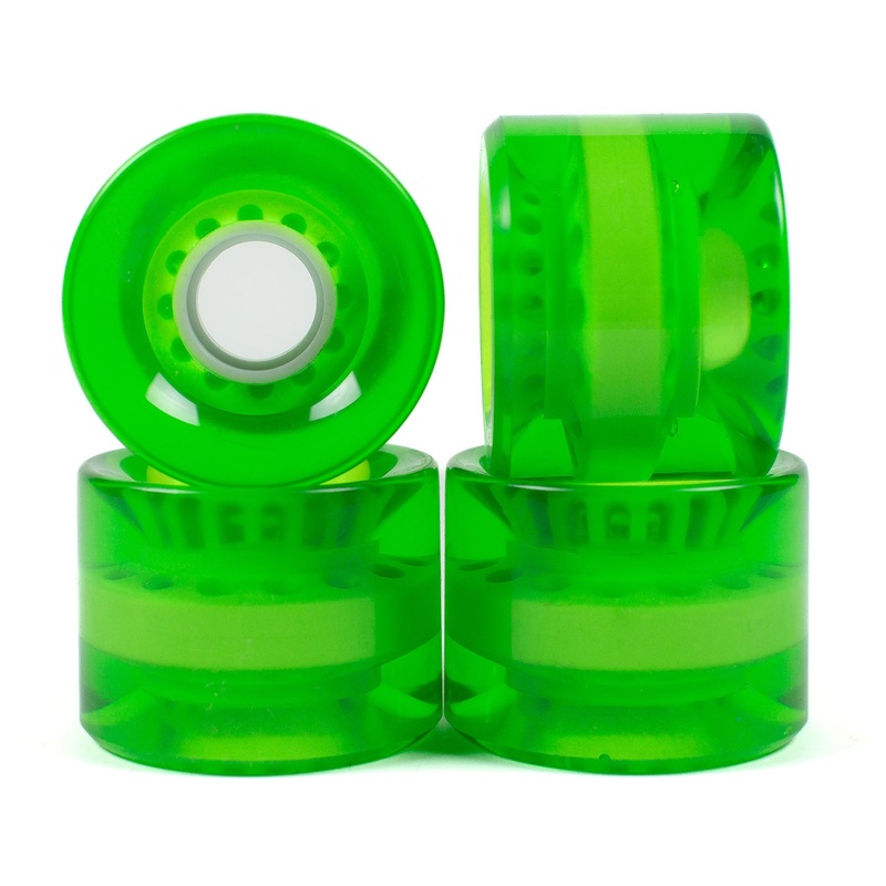 Blank 82A Clear Green Cruiser Wheels (59mm) 82A 59 MM