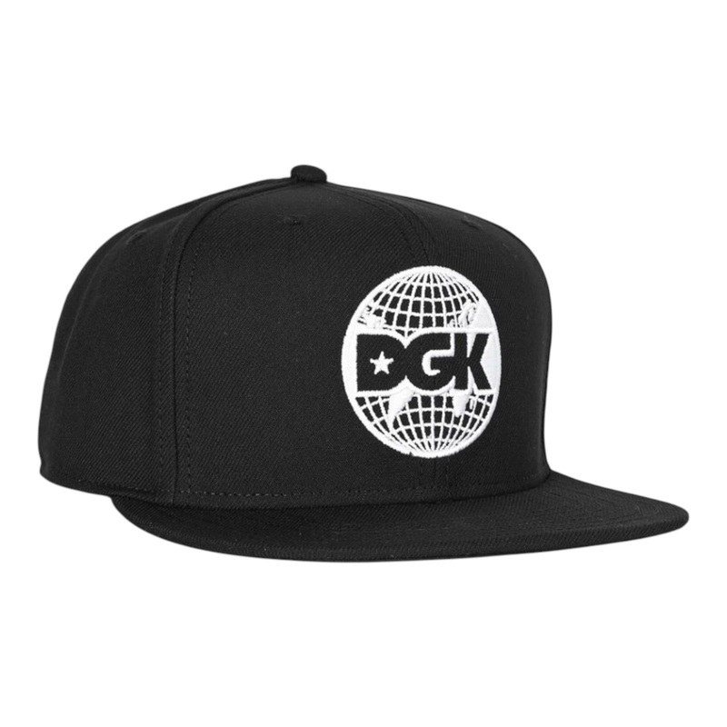 DGK World Snapback Cap Black OS