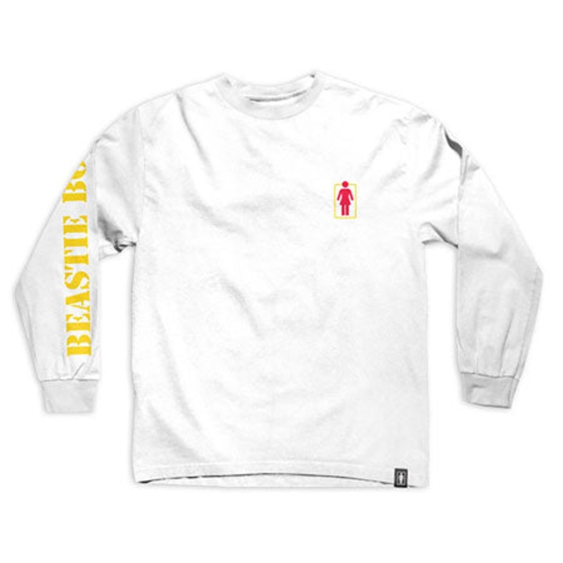 Girl Girl X Beastie Boys Long Sleeve T Shirt White Medium