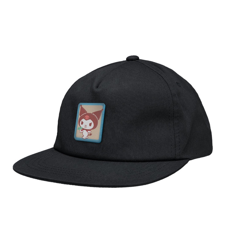 Girl Hello Kitty Kuromi 5-Panel Snapback Black OS