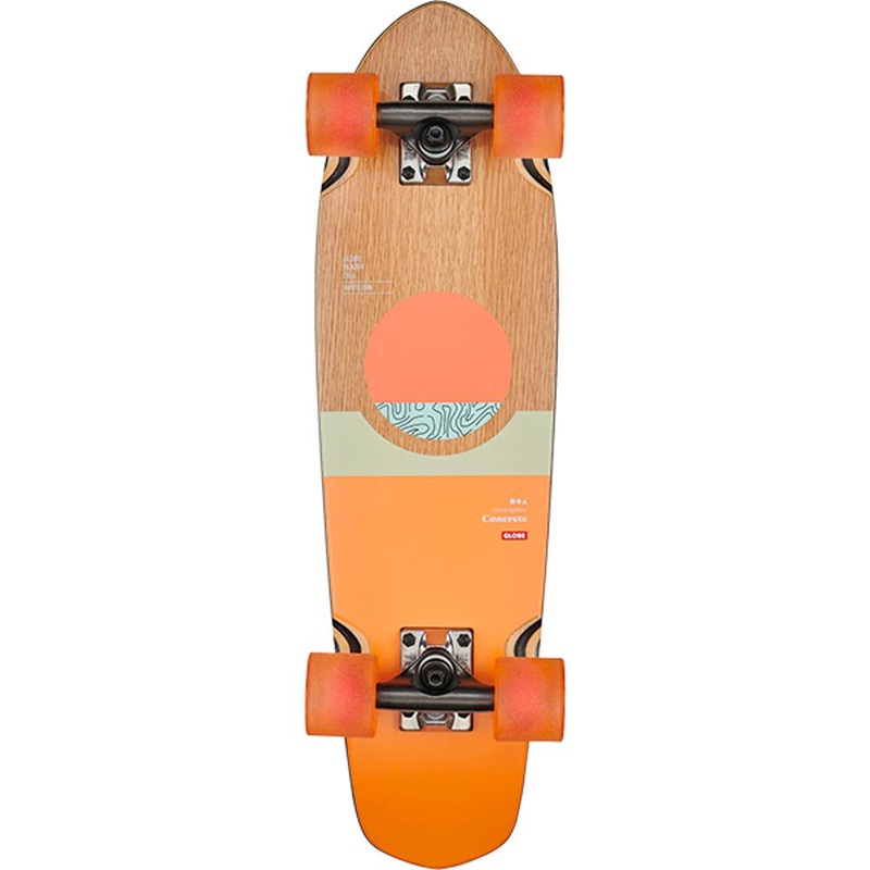 Globe Blazer White Oak-Concrete 26″ Cruiser Longboard Complete