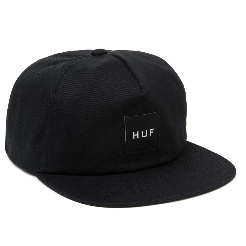 HUF Set Box Snapback Hat Black