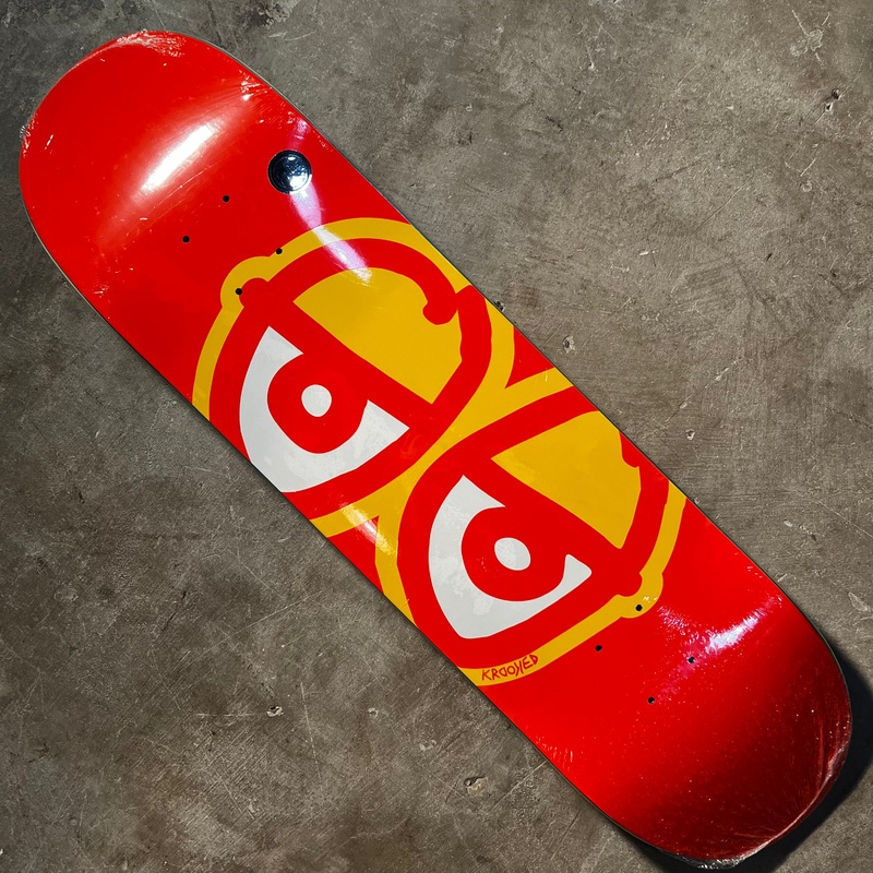 Krooked Skateboards – Team Eyes Deck – 8.25″ Orange