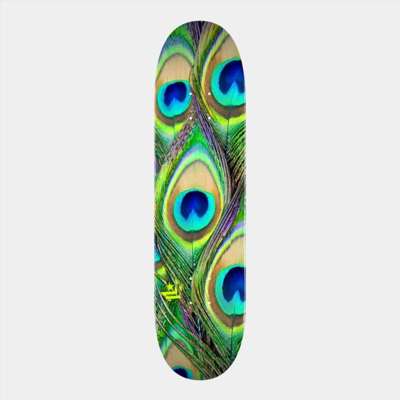 Mini Logo Peacock Feather Deck Multi – 7.75″ 7.75″