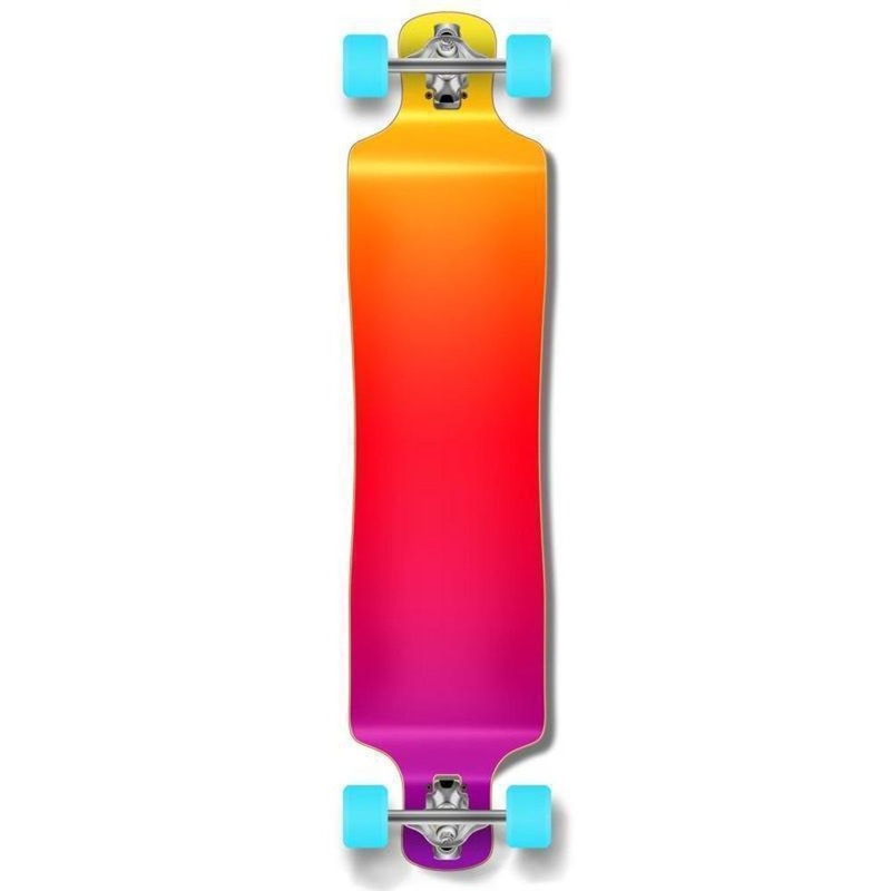 Punked Lowrider Double Drop Gradient Pink 40″ Longboard Complete