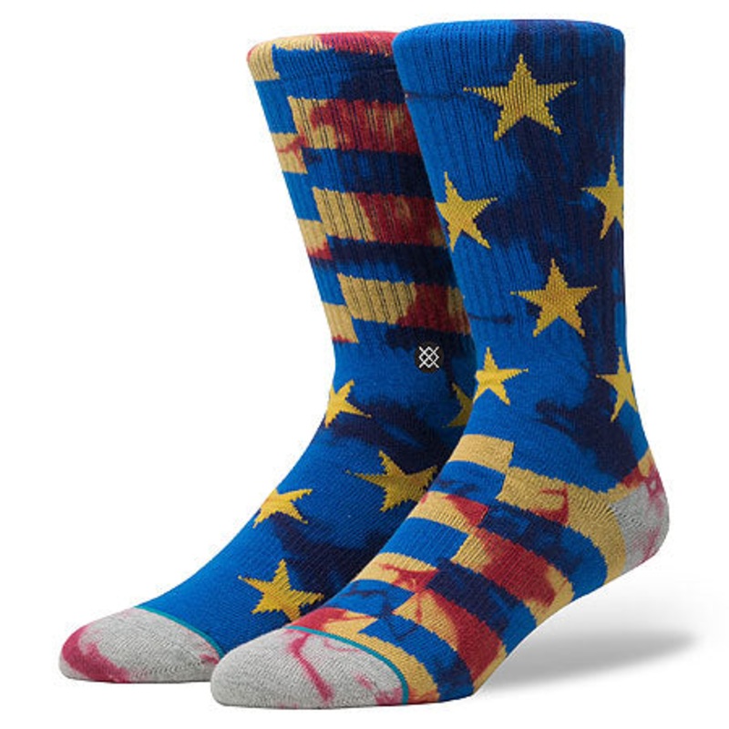 Stance Sidereal Crew Socks Blue Large