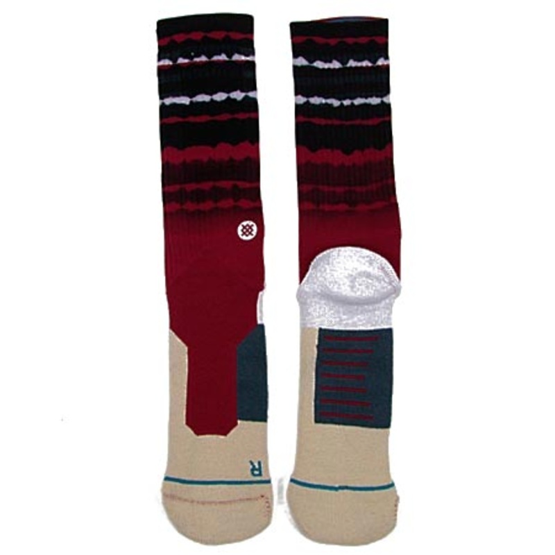 Stance Sprayed Crew Socks Red Large