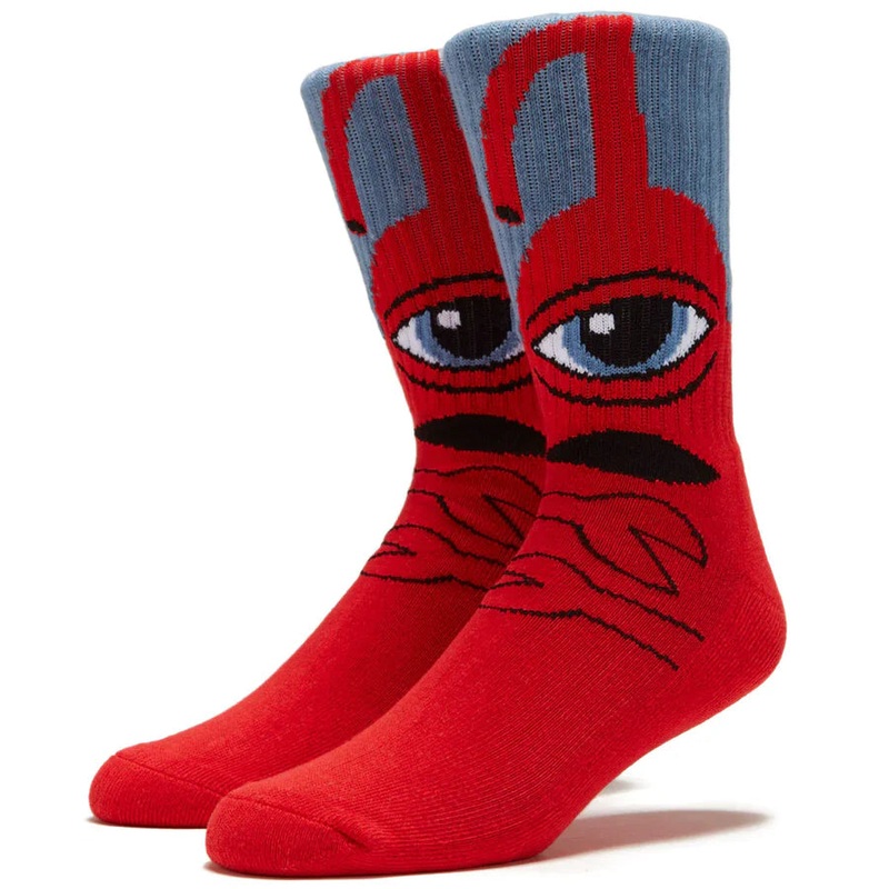 Toy Machine Hug Sect Slate/Red Skateboard Socks Hug Sect Slate/Red One Size