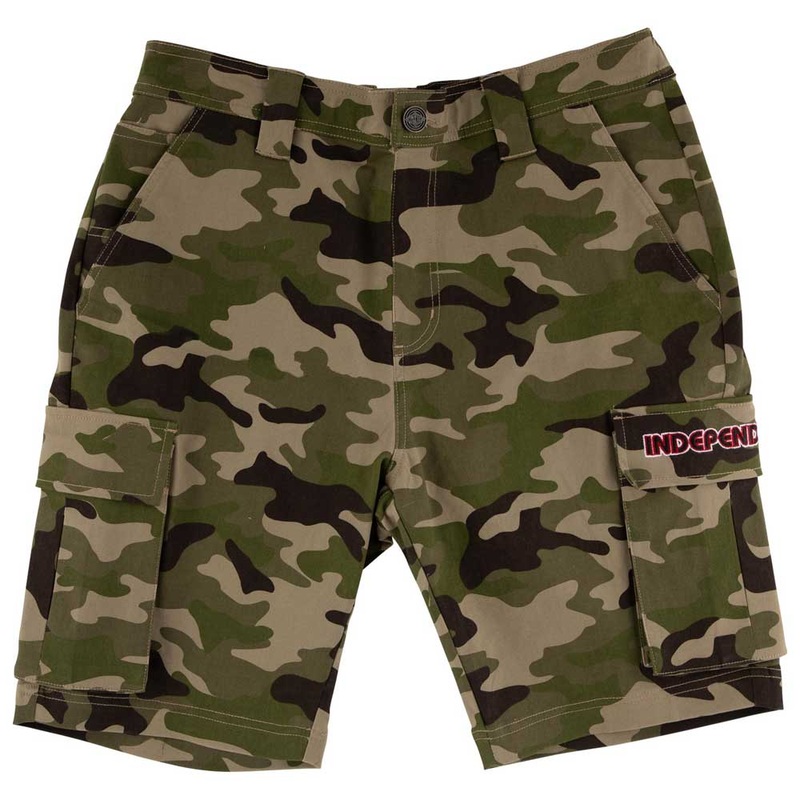 44643666 Groundwork Cargo Shorts Camo Bottom Mens Independent SM